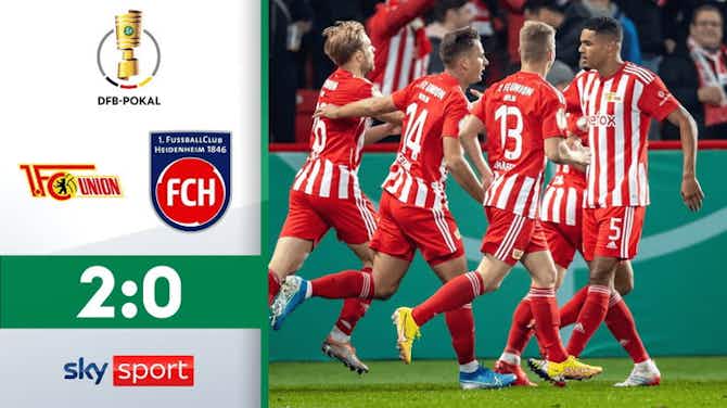 Vorschaubild für Union Berlin 2:0  1. FC Heidenheim | Highlights - 2. Runde | DFB-Pokal 2022/23