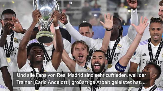 Vorschaubild für Perez streut Ancelotti nach Sieg im Super Cup Rosen