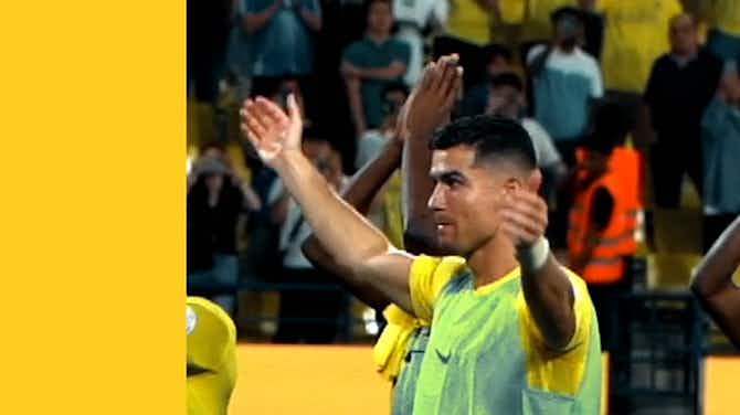 Image d'aperçu pour Ronaldo leads Al-Nassr celebrations after beating Al-Wehda