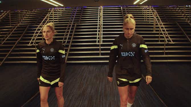 Preview image for Steph Houghton and Laura Coombs revisit Etihad ahead of Manchester Derby
