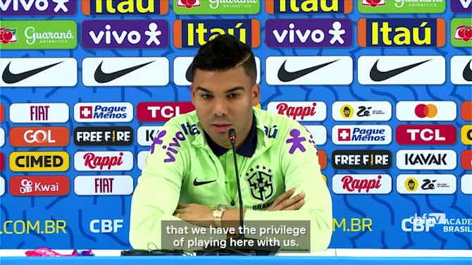 Preview image for Casemiro speaks about Neymar's injury but jokes: 'We pity our opponents'