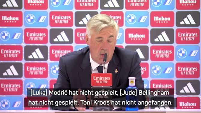 Image d'aperçu pour Ancelotti: "Spieler verstehen die Rotation"  