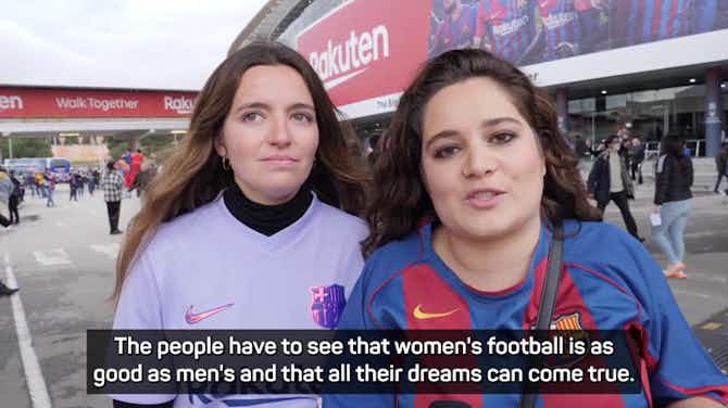 Preview image for 'A new era' - Barca fans react to record women's football crowd