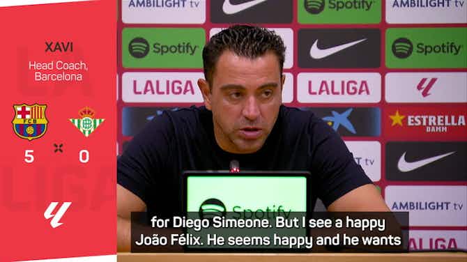 Preview image for Xavi sees Barca be close to perfect as João Félix scores v Betis
