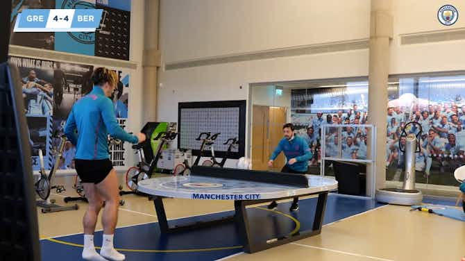 Preview image for Grealish and Bernardo take part in head tennis challenge