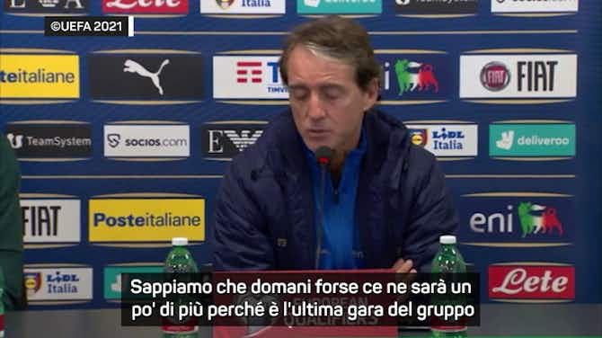 Anteprima immagine per Mancini: "C'è pressione ma evitiamo l'ansia"