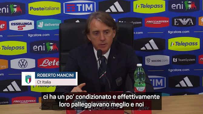 Imagem de visualização para Mancini: "Meritavamo il pari. Nella ripresa la vera Italia"