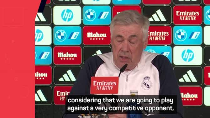 Image d'aperçu pour Ancelotti believes El Clásico victory will hand Madrid title
