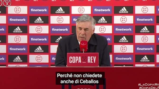 Anteprima immagine per Real eliminato in Coppa del Re, Ancelotti: "Perché parlate solo di Hazard, Bale e Jovic?"