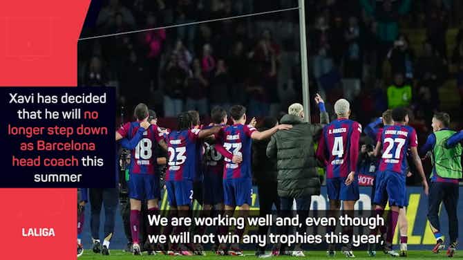 Image d'aperçu pour Barcelona fans should be proud of 'extraordinary' Xavi - Laporta