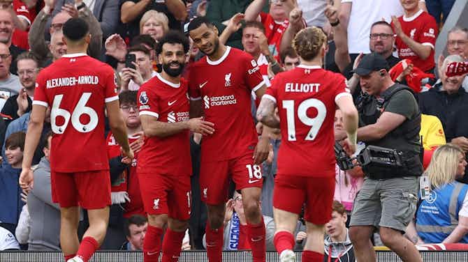 Imagen de vista previa para Liverpool, liderado por Mohamed Salah, resurge con victoria contundente sobre Tottenham