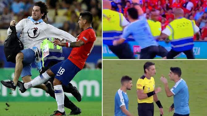 Preview image for Luis Suarez: When he wanted Chile player sent off for tripping fan
