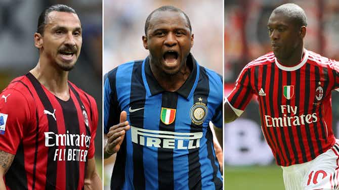 Preview image for Inter vs AC Milan: Ranking greatest players to play for both sides, featuring Ronaldo, Vieira, Pirlo