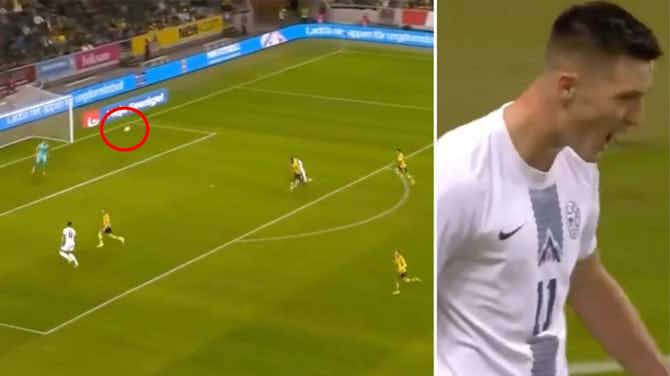 Preview image for Benjamin Sesko: Former Man Utd target scores outrageous volley vs Sweden