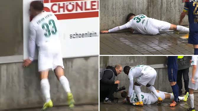 Preview image for Worst football injuries: Denis Japel taken to hospital after colliding with wall
