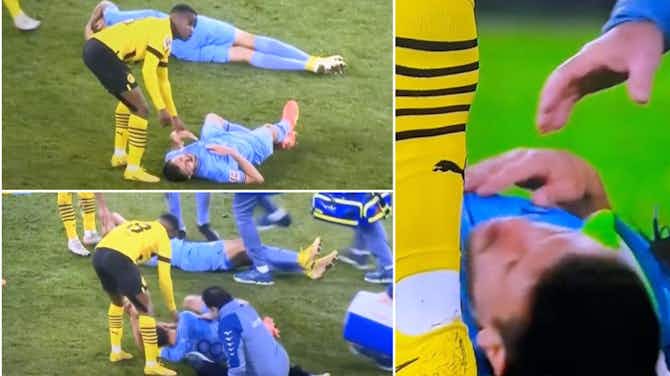 Preview image for Borussia Dortmund 3-0 Bochum: Physio goes viral after clattering into Anthony Losilla
