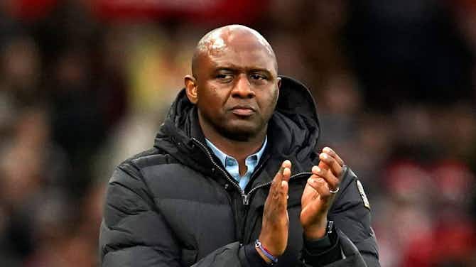 Preview image for Crystal Palace sack Patrick Vieira after a run of one win in 13 Premier League matches