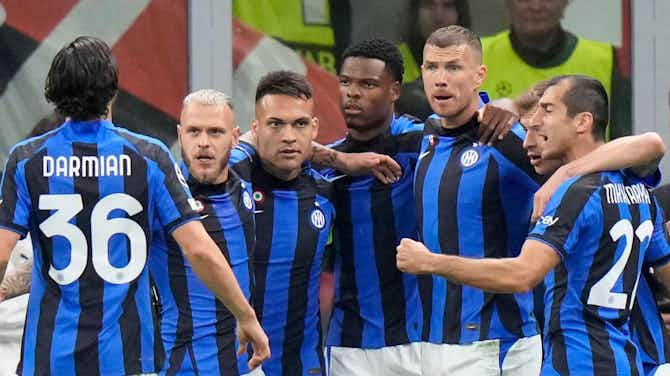 Preview image for AC Milan 0-2 Inter: I Nerazzurri in control of CL semi-final as Dzeko and Mkhitaryan net at San Siro