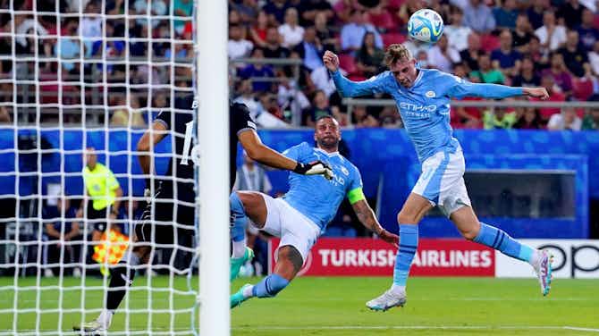 Preview image for Palmer gives Guardiola food for thought as Man City enhance legacy with Super Cup victory