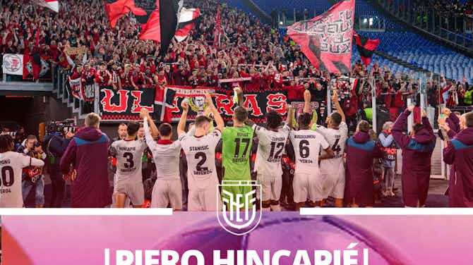 Imagen de vista previa para TRIUNFO CLAVE || (VIDEO) Piero Hincapié y el Leverkusen vencen a la Roma para llevarse la ida de la Europa League