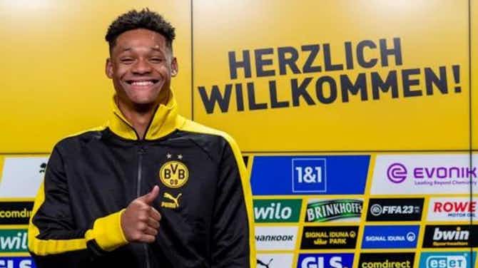 Imagem de visualização para Borussia Dortmund anuncia Duranville, jovem talento belga de 16 anos