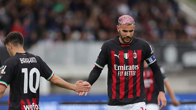 Preview image for AC Milan star Theo Hernández pays tribute to Real Madrid’s Brahim Díaz with celebration