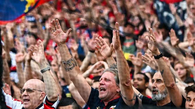 Imagem de visualização para Mesmo após o rebaixamento, a torcida do Genoa encheu o estádio e manifestou seu amor ao clube