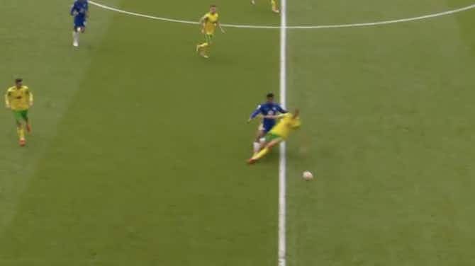 Preview image for (Video) Ben Gibson shown second yellow for reckless sliding challenge on Reece James