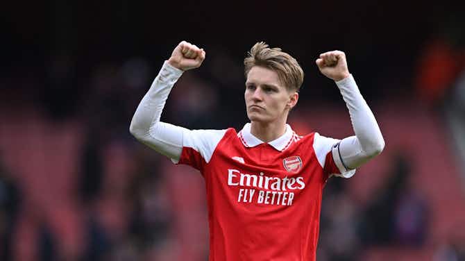 Preview image for Martin Odegaard breaks impressive Arsenal record with goal against West Ham