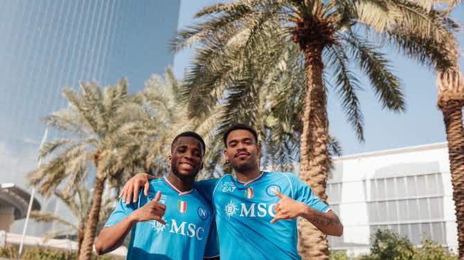 Preview image for New Napoli signings Traore and Ngonge join squad in Saudi Arabia – picture