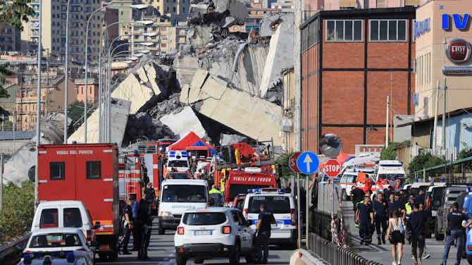 Imagem de visualização para Goleiro cai 30 metros com carro, mas sobrevive a desabamento de ponte na Itália