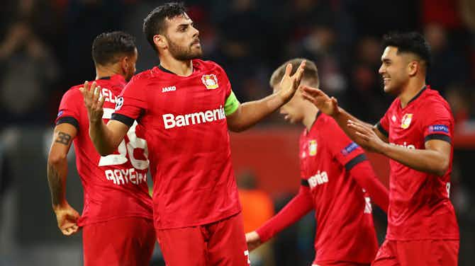 Preview image for Bayer Leverkusen 2-1 Atletico Madrid: Volland strikes to blow Group D open
