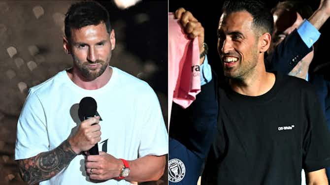 Preview image for Lionel Messi and Sergio Busquets excited for new chapter with Inter Miami