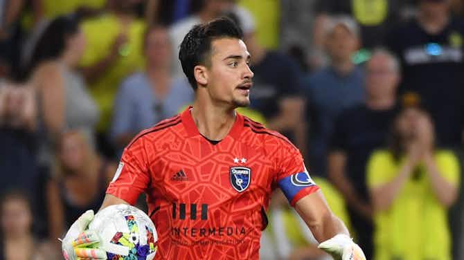 Preview image for San Jose Earthquakes 'keeper JT Marcinkowski congratulates teammates on USYNT success