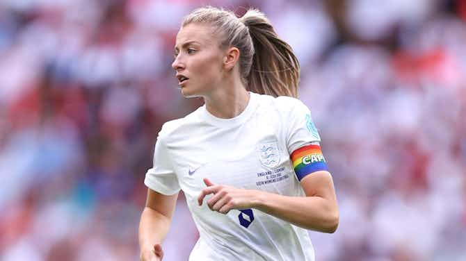 Preview image for Leah Williamson hails Jakub Jankto's importance to England wearing OneLove armband