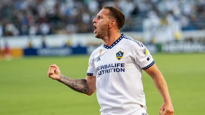 Preview image for Billy Sharp scores first goal for LA Galaxy in 2-2 draw with St Louis City