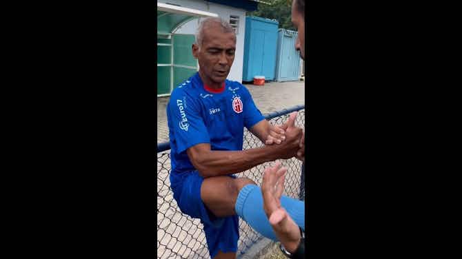 Imagem de visualização para Romário realiza primeiro treino pelo America: ‘cansado pra c*’