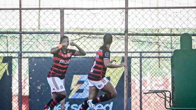 Imagem de visualização para Com chuva de gols no primeiro tempo, Flamengo vence Botafogo de virada no Brasileirão Feminino