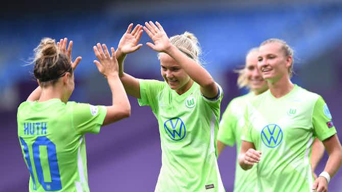 Image d'aperçu pour Ligue des Champions féminine: la Juve et Wolfsburg complètent le plateau des quarts de finale 