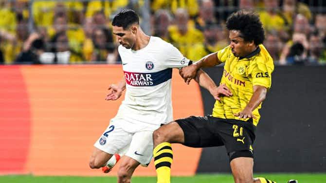 Image d'aperçu pour Achraf Hakimi (PSG) : "Au retour, ça va rentrer" contre Dortmund