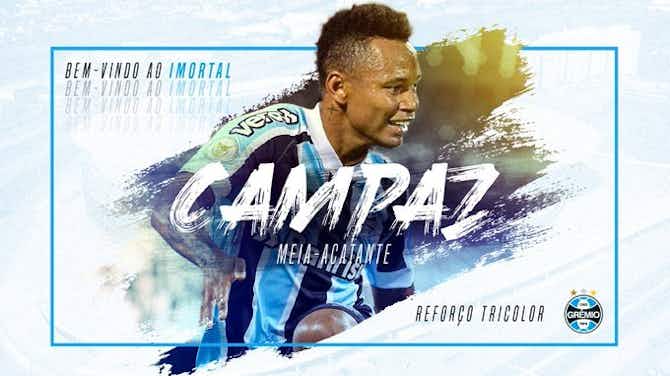 Imagem de visualização para Grêmio anuncia o colombiano Jaminton Campaz