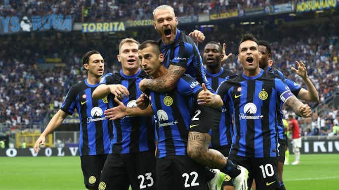 Vorschaubild für Traumtor Thuram, Mkhitaryan-Doppelpack & Calhanoglu gegen die Ex: Inter deklassiert Milan im Derby!