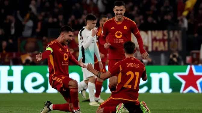 Imagen de vista previa para Dybala y Paredes, figuras en la goleada de la Roma al Brighton por Europa League