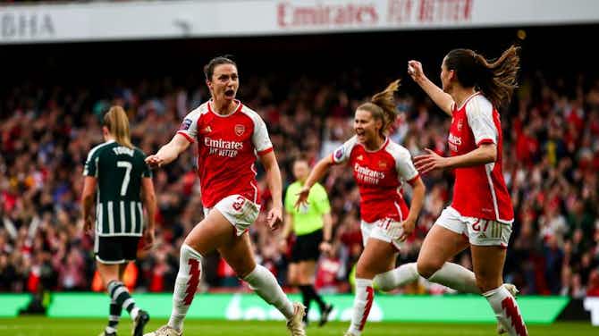 Preview image for Arsenal beat Man Utd 3-1 in front of record Women’s Super League crowd