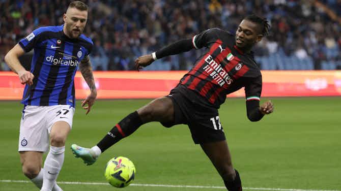 Imagem de visualização para Rafael Leão e brasileiro voltam ao time titular do Milan contra a Inter; confira as escalações da semi da Champions