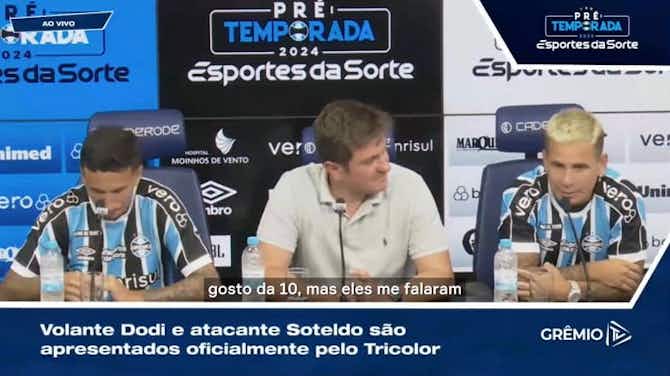 Imagem de visualização para Soteldo revela conversa com Renato sobre usar a camisa 7 do Grêmio