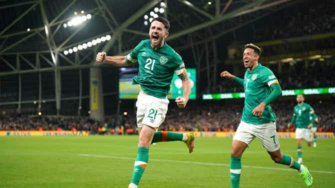 Preview image for Robbie Brady snatches late Ireland win over nine-man Armenia to secure Nations League B status