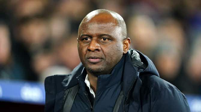 Preview image for Patrick Vieira frustrated as Brentford late equaliser prevents Palace win