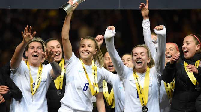 Preview image for England retain Arnold Clark Cup as Lionesses cruise to dominant win over Belgium