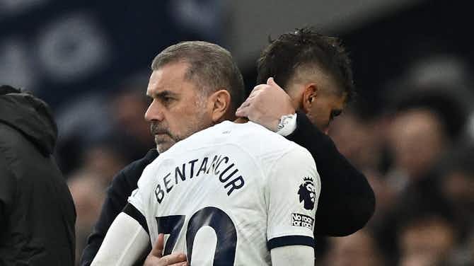 Preview image for Rodrigo Bentancur injured in first Tottenham start in nine months after Matty Cash tackle